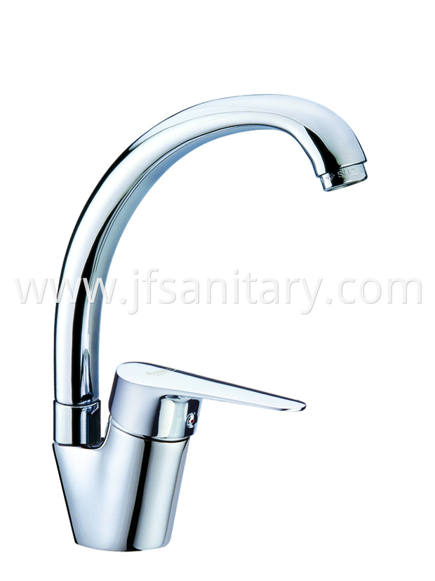 gooseneck kitchen sink faucet